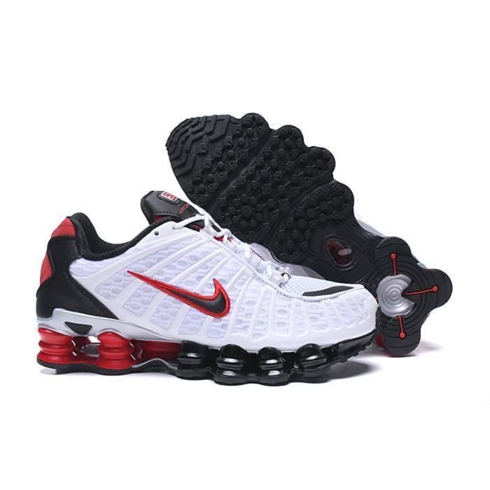 Baskets Shox TL 1308 Homme Chaussures Entrainement de Sport Blanc Noir Rouge blanc noir rouge Blanc Cdiscount Chaussures
