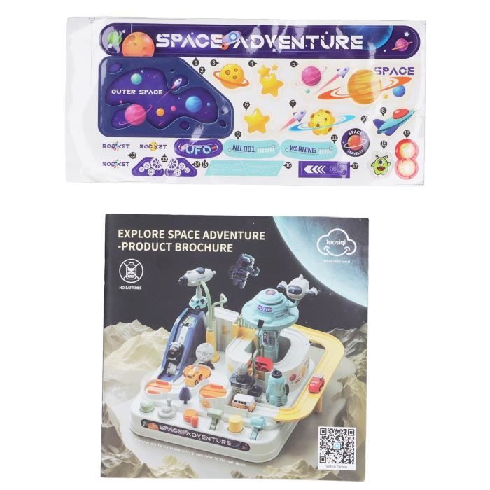 Piste De Voiture Interactive Avec Hélicoptère Et 4 Mini-voitures – Jeu D’aventure éducatif Montessori 3-10 Ans