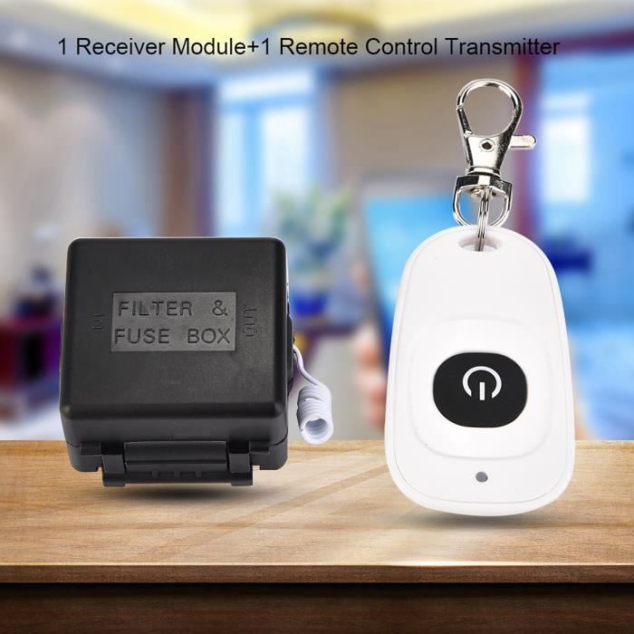 Relais RF 433 MHz 2 Canaux 12V – Télécommande Sans Fil Pour Porte De Garage, Portail Et éclairage