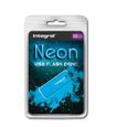 Integral clé USB Neon 32Go Bleu-2