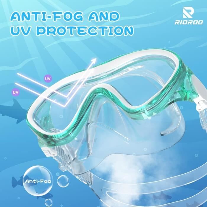 RUNACC Lunettes De Natation Pour Enfants Imperméables Anti-buée, Protection UV Pour Garçons Et