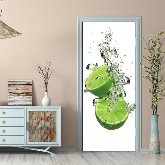 Sticker Déco Porte Fontaine Orientale - 83x204 Cm, Autocollant Haute Qualité Pour Intérieur (Fabriqué En France) - 6