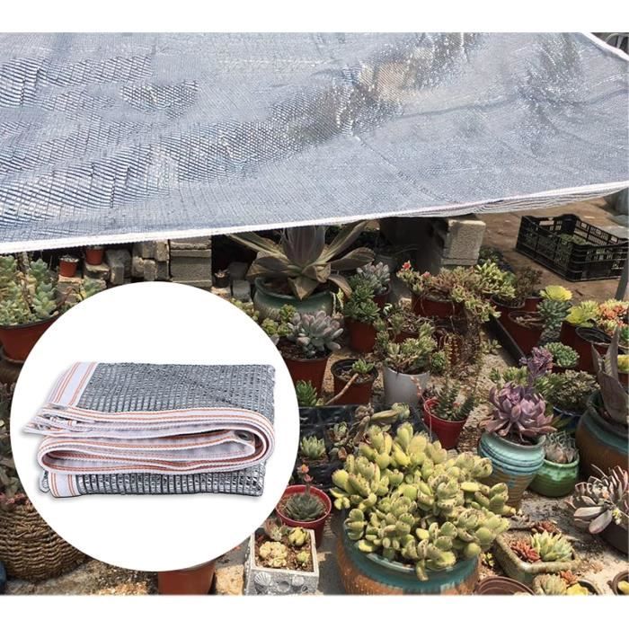 Toile D'ombrage En Aluminium Réfléchissant à 99 % - Couverture De Parasol Avec Filet A Oeillets Filet Ombrage En Tissu 2 X 3 M 96843572