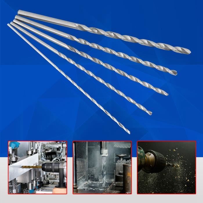 Foret Hélicoïdal HSS Cobalt 3,5 Mm Extra-long - Longueur Totale 160 Mm - Tige Droite - Pour Perçage Métal, Acier
