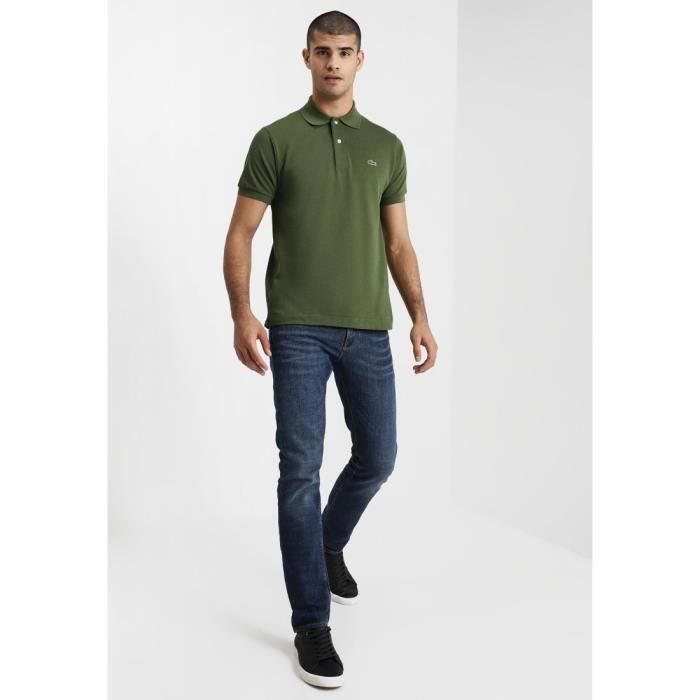 Polo Lacoste Vert Khaki Homme Vert Cdiscount Pr t Porter