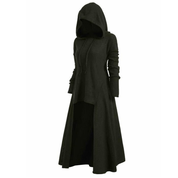 Veste Gothique Punk Pour Femme Manteau Long A Capuche Noir Grande Taille Hiver 2021 Caps Et Ponchos bk Couleurs multiples Cdiscount Pret a Porter
