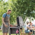 Barbecue à Charbon - [Yeerun] - BBQ Grill avec Étagère Latérale et Inférieure,  chariot, 78 x 53 cm - Noir-3