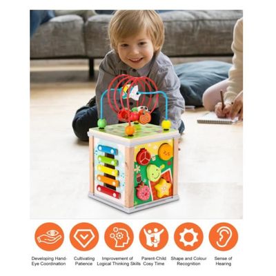 Cube D'Activité Bébé Bois 6 En 1 - Jouet Montessori Éducatif Hyacinthy Jouet Bebe 9 Mois Cube D'Activité Bébé Bois 6 En 1 - Jouet Montessori Éducatif Hyacinthy Jouet Bebe 9 Mois