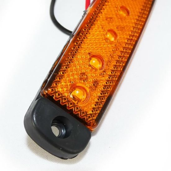 5 X 12v Led Orange Feux De Gabarit Camion Caravane Chassis Remorques Camper