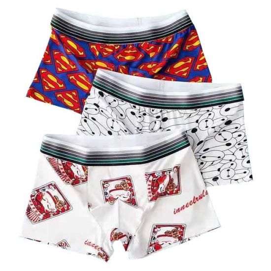 Calecon Boxer Homme Blanc Sous vetement avec poche en soie et design 3D Blanc Cdiscount Pret a Porter
