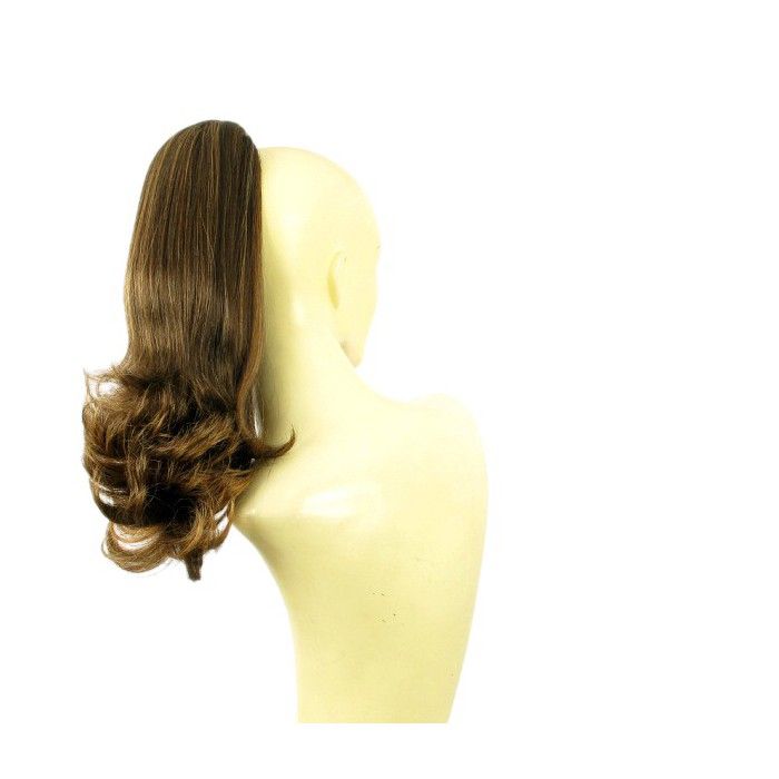 Fausse Queue De Cheval Longue 70cm - Blond Châtain Méché Doré - Synthétique - Neuf Avec Étiquettes
