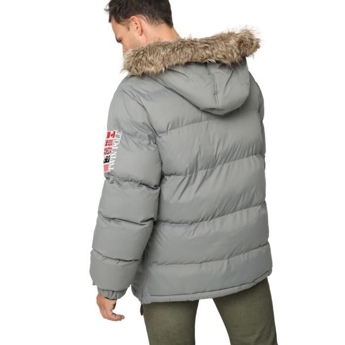 Doudoune molletonné homme clearance