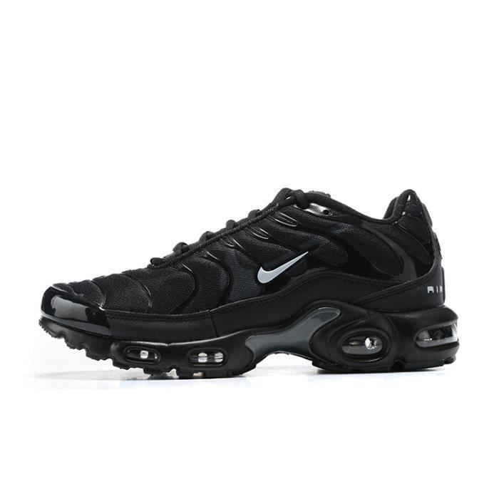 Baskets tn Plus Homme Chaussures Entra nement de Sport Noir Argent