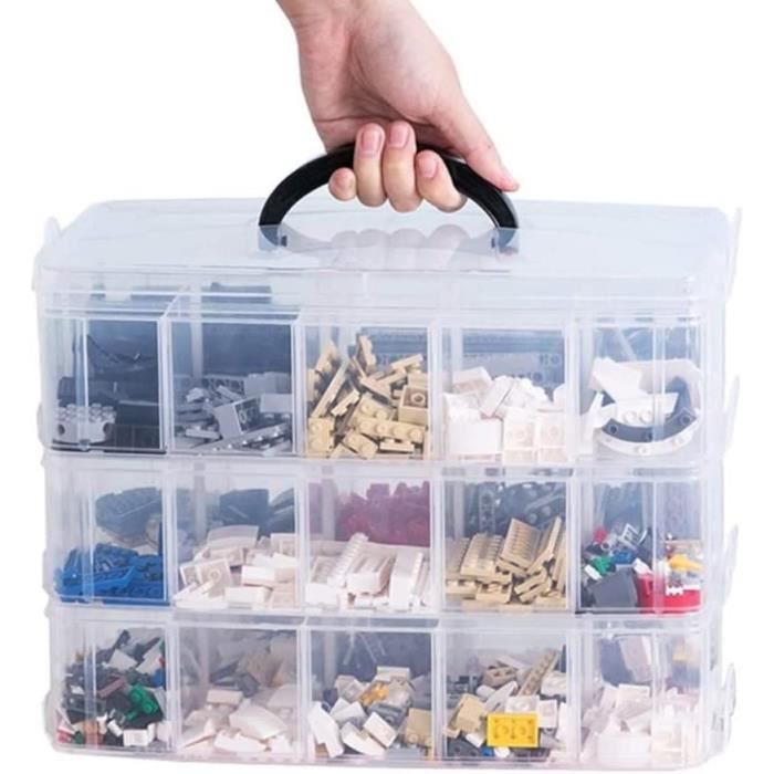 Boîte De Rangement Séparée Boîte De Rangement Lego Transparente Multicouche  À Amovibles Portables Blocaux De Construction Org[P483] - Cdiscount  Bricolage