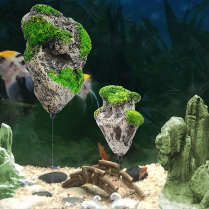 DECORATION AQUARIUM,M--Fausse pierre artificielle flottante suspendue pour  Aquarium, décoration pour Aquarium, pierre ponce flottant