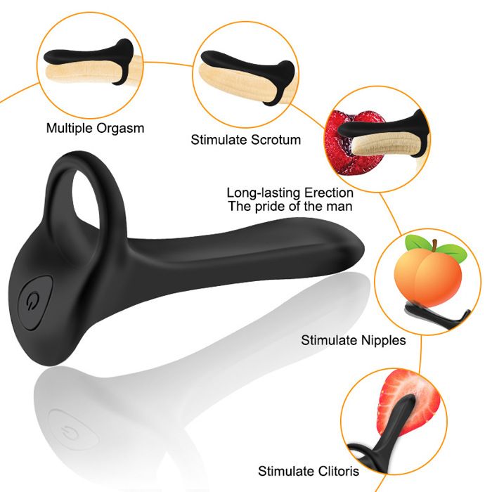 Vibromasseur Homme 20 Modes – Anneau Vibrant, Masturbateur Automatique,  Plaisir Couple & Retard Éjaculation