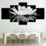 Toile peinture maison chambre modulaire 5 Set imprimer affiche Lotus fleur  cadre moderne maison décoration accrocher pho~9372 - Achat / Vente tableau  - toile - Cdiscount