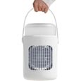 climatiseur mobile sans évacuation,Refroidissement par brume glacée,Réservoir d'e grande capacité (600 ml),Réglage vertical à 180°