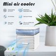 Portable refroidisseur d'air de bureau Super silencieux mini climatiseur refroidisseur d'air à glace ventilateur