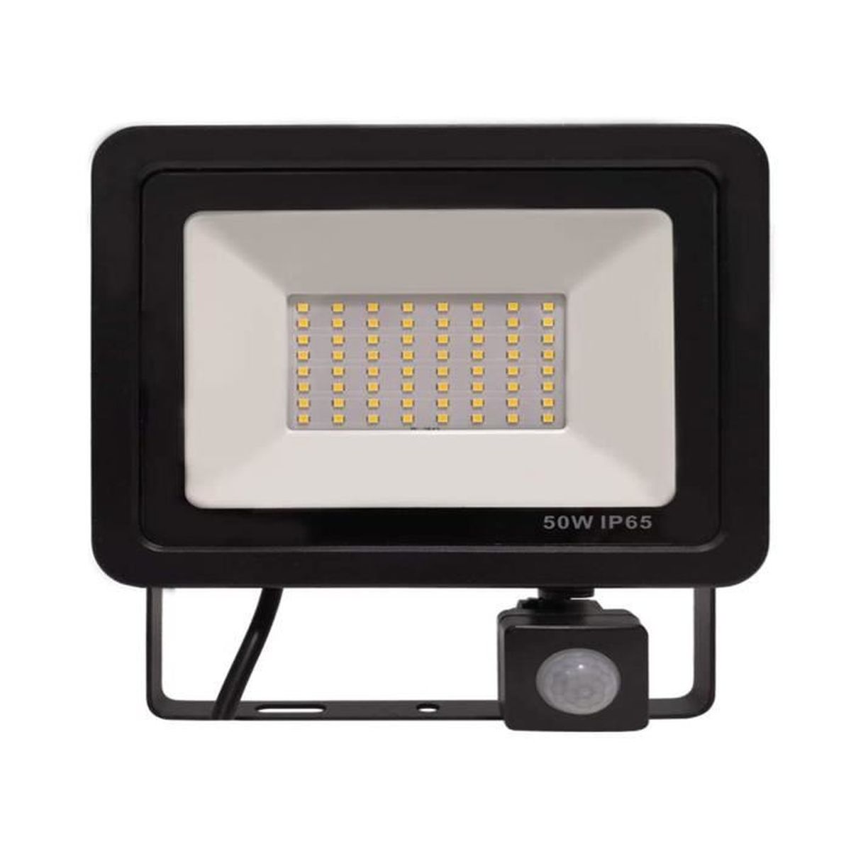 UISEBRT Projecteur LED Chantier 100W – Blanc Froid 6500K, IP66, Support Orientable Et Câble 3m – Étanche Pour Extérieur, Garage, Stade, Usine