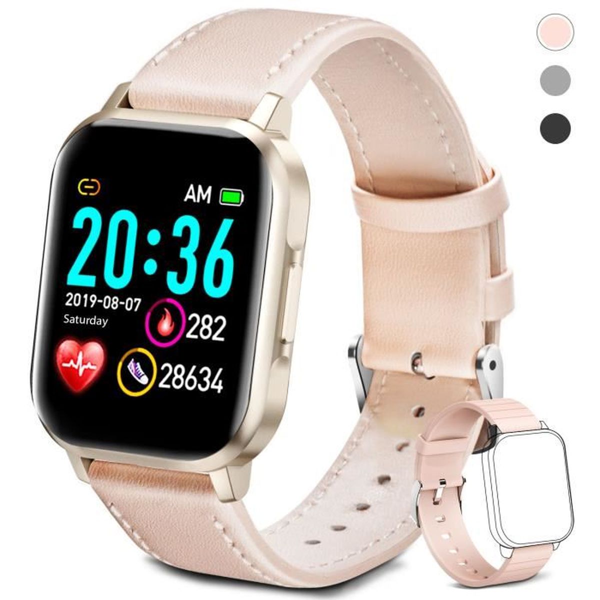 Montre connectée compatible avec apple Clearance