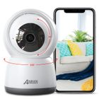 Caméra de Surveillance WiFi intérieure 4K 5MP UHD 360° - ANRAN - Détection de Mouvement-Suivi automatique- pour bébé ou animaux