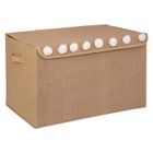ATMOSPHERA CRÉATEUR D'INTÉRIEUR Coffre enfant pompons jute 36x57cm - Atmosphera createur d'interieur