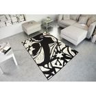 Tapis salon CLASSIQUE DESSIN AFRICAIN noir DEBONSOL - 120x170cm
