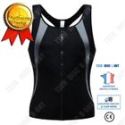 ZENTAVO Combinaison de sauna pour hommes TD - Zipper Black - Gilet de sport pour hommes