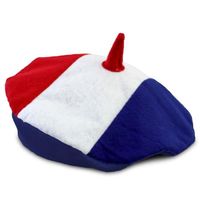 Béret Polyester Cocorico France Supporter Adulte - Blanc - Cocorico France