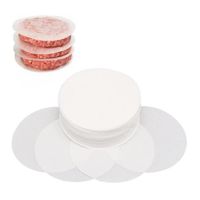 Disques à burger, 500 pièces, ronds, 12 cm, papier parchemin antiadhésif pour presse à hamburger et pâtissiers | Feuilles de cire 
