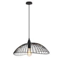 IDEGU Rétro Suspension Luminaire Industrielle en Métal Lustre Lampe Plafonnier Style Vintage Noir pour Salon Cuisine Chambre