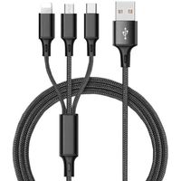 3 en 1 Multi Type Câble C Micro USB Data Sync Charge pour iPhone Android Nouveau 1 pc