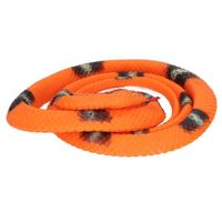 Modèle de serpent de simulation YOSOO Python 130cm - Jouet pour enfant en caoutchouc souple TPR - Orange