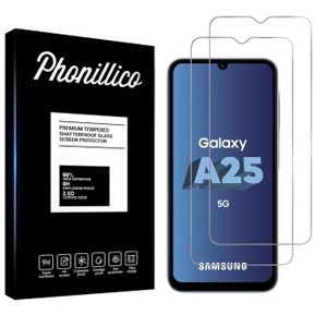 FILM PROTECT. TÉLÉPHONE Verre Trempé pour Samsung Galaxy A25 5G [Pack 2] Film Vitre Protection Ecran Phonillico®
