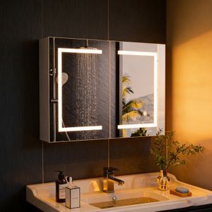 Armoire de toilette led au meilleur prix | Leroy Merlin