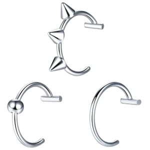 Piercing Pour Le Corps, Bijoux En Fer à Cheval, Septum, Nez, Lèvres, Anneau, Oreille, Smiley Bar
