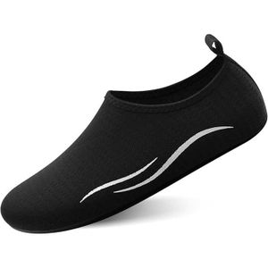 Chaussures D'Eau Hommes Femmes Plage Vibram Quick Dry Antidérapantes - Noir 34-35