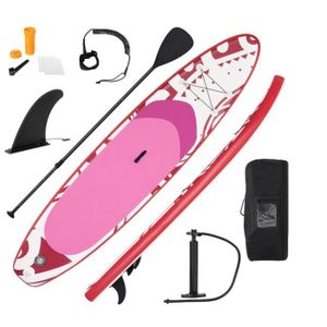 STAND UP PADDLE GYMAX Stand Up Paddle Board Gonflable 325X76X15CM,