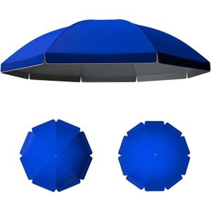 TOILE DE PARASOL Toile de rechange imperméable et anti-UV pour parasol rond - Coloris bleu - Taille 2.6m