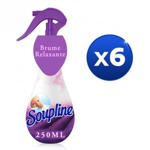 SOUPLINE Spray Brume Relaxante Parfum Lavande Lot de 6 x 250ml - Cdiscount  Electroménager