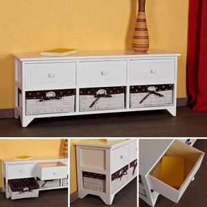 Banc Avec Panier Blanc Achat Vente Pas Cher