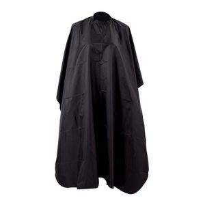Cape de Coiffure Imperm/éable Cape Protection de V/êtement JSxhisxnuid Peignoir de Coiffure Noir