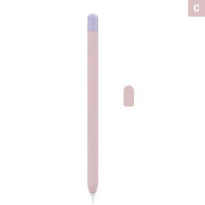 NIUTRENDZ Coque de Protection en Silicone pour Apple Pencil 2ème génération pour iPad et Stylo Apple Tournesol+Rose 
