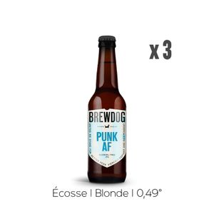 BIERE Pack Bières Brewdog Punk AF - 3x33cl - 0,49%