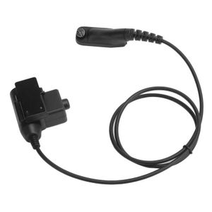 TALKIE-WALKIE Garosa adaptateur écouteur pour talky walky Adaptateur de casque PTT U94 pour talky-walkie Motorola MTP850S XIR P8268 P8200 MTP6550