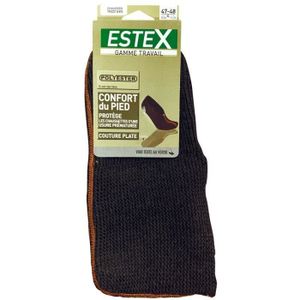 CHAUSSON - PANTOUFLE Chaussettes Tricot Estex - Lot de 2 paires - Coutu