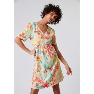 Robe verte fleurie Cdiscount