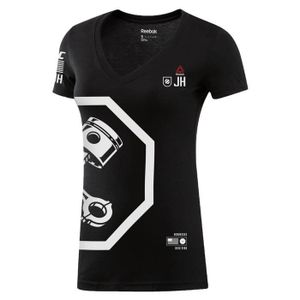 t shirt ufc reebok femme kaki