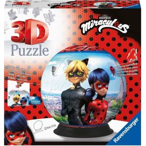 PUZZLE Puzzle 3D Miraculous Ladybug et Chat Noir - Ravens